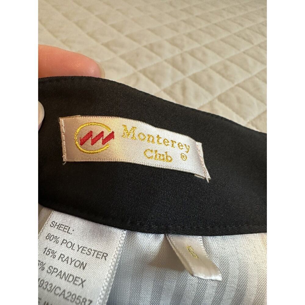 Monterey Club Classic Essentials Capri‎ Golf Pants Size 6 Black classy - Picture 12 of 14